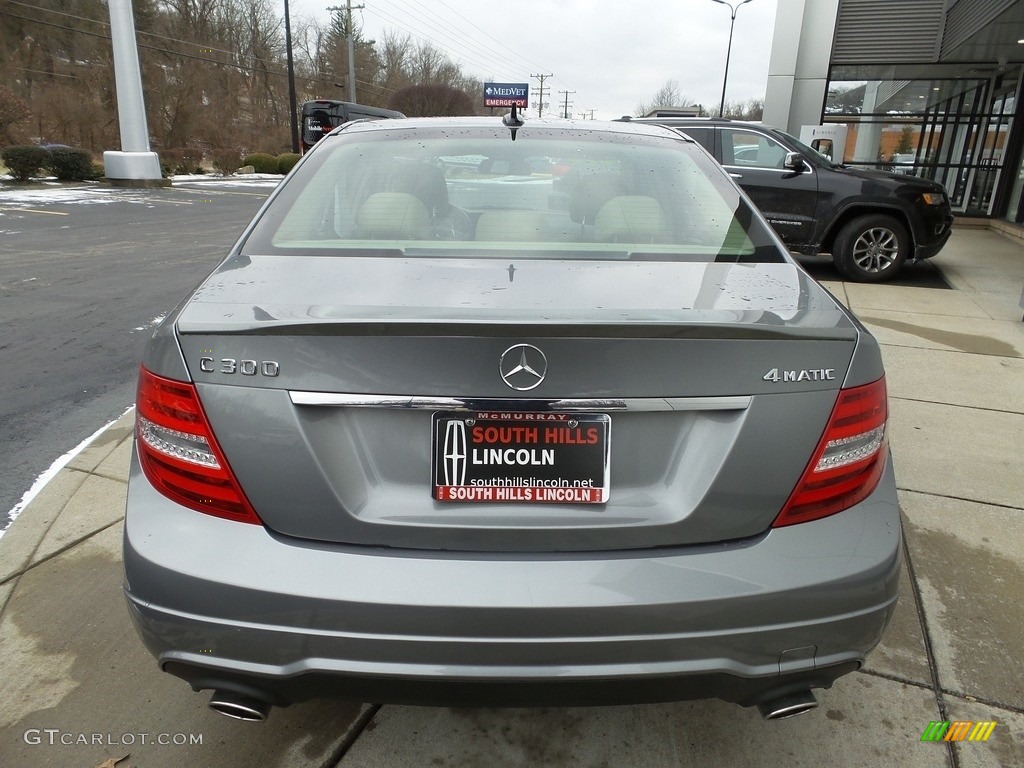 2013 C 300 4Matic Sport - Palladium Silver Metallic / Almond Beige photo #4