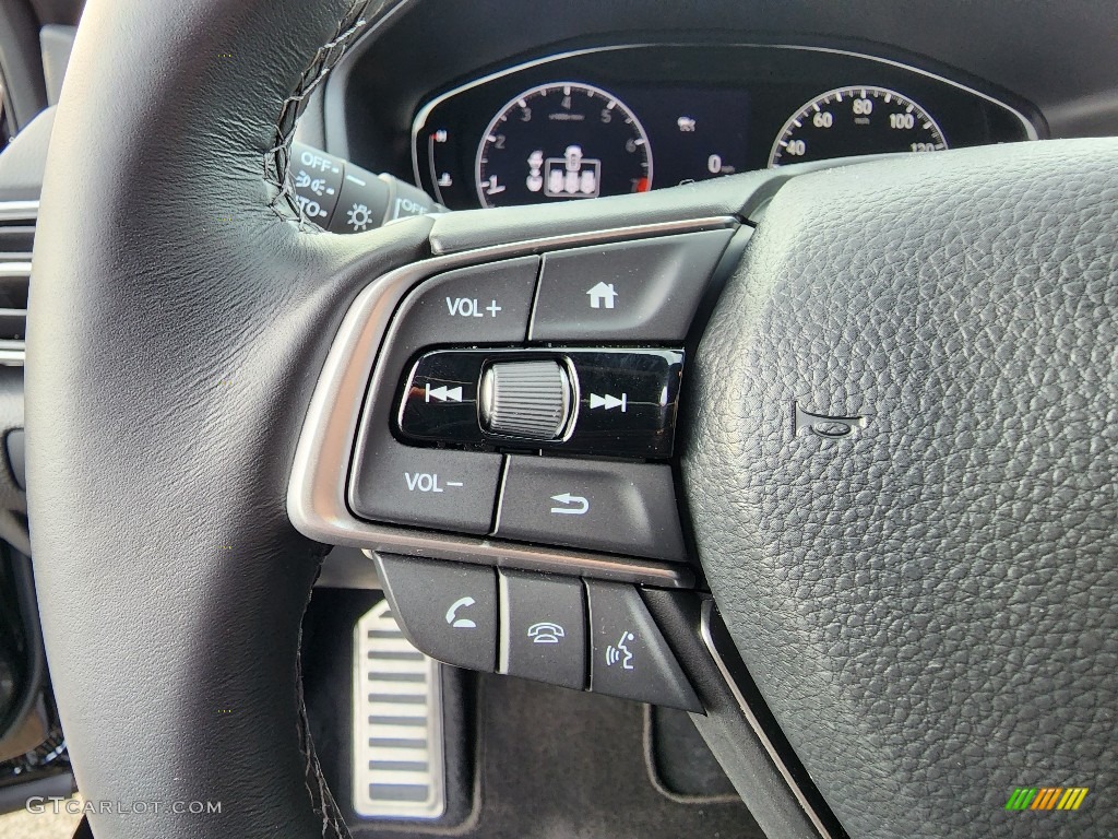 2022 Honda Accord Sport Black Steering Wheel Photo #145547677