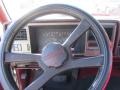 1992 Chevrolet C/K Red Interior Steering Wheel Photo