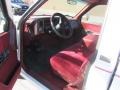 1992 Chevrolet C/K Red Interior Front Seat Photo