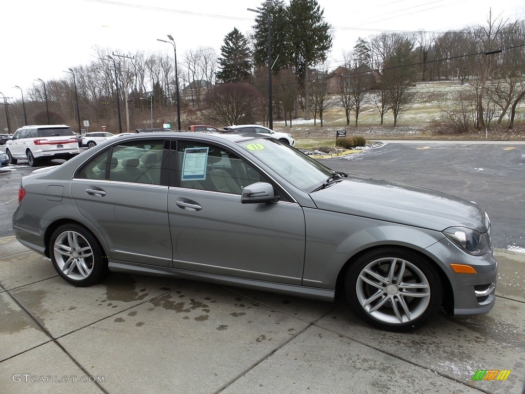 2013 C 300 4Matic Sport - Palladium Silver Metallic / Almond Beige photo #7