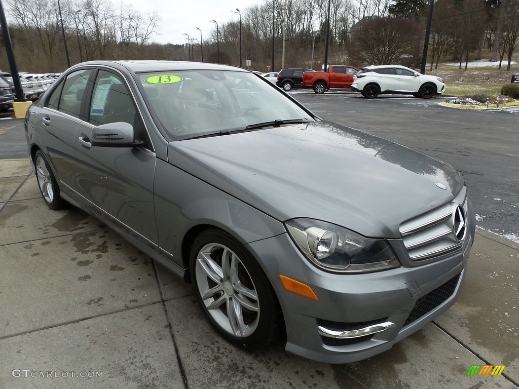 2013 C 300 4Matic Sport - Palladium Silver Metallic / Almond Beige photo #8