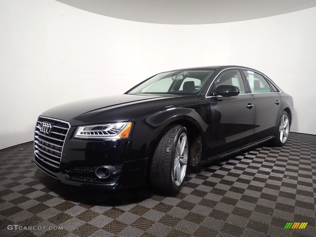 Brilliant Black 2018 Audi A8 L 3.0T quattro Exterior Photo #145547788