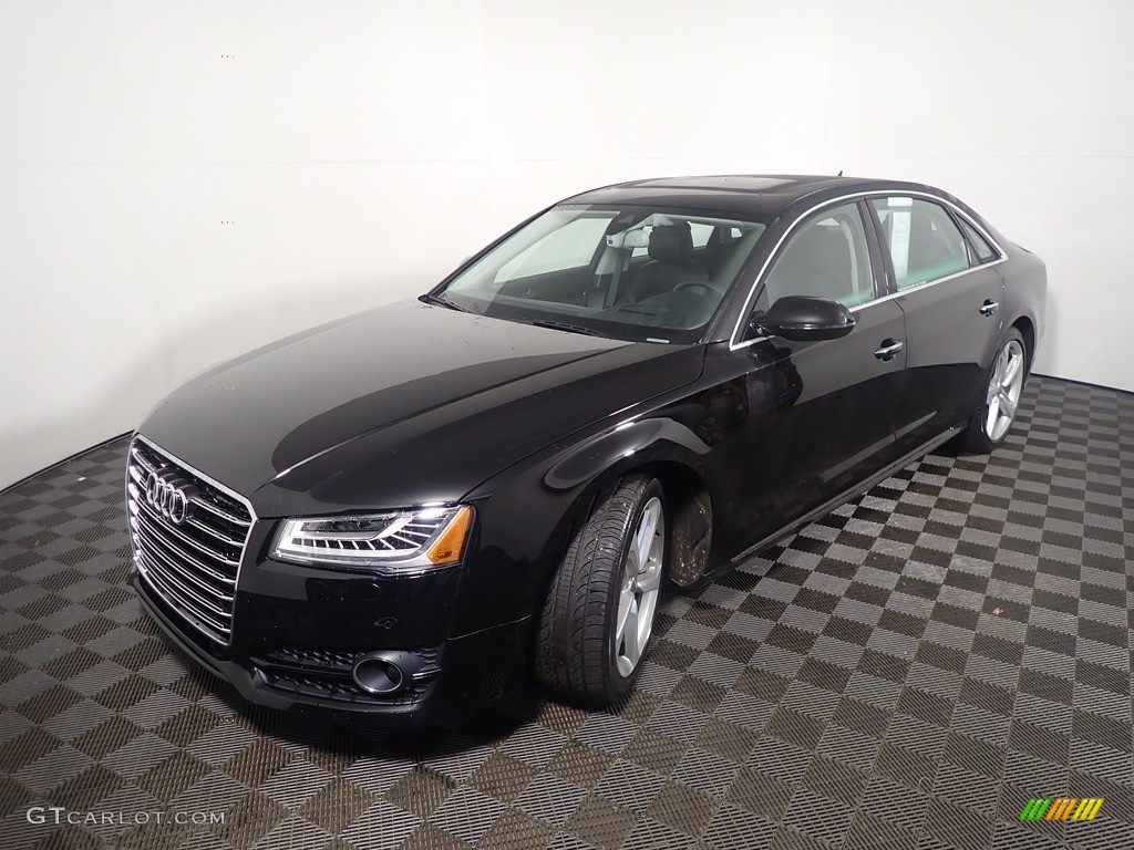Brilliant Black 2018 Audi A8 L 3.0T quattro Exterior Photo #145547815