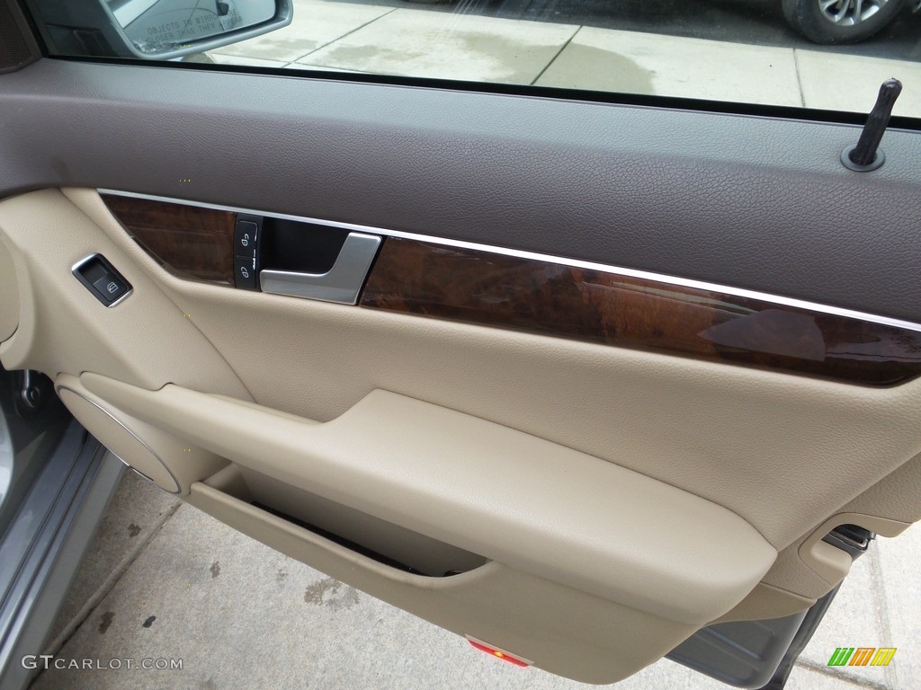 2013 C 300 4Matic Sport - Palladium Silver Metallic / Almond Beige photo #13