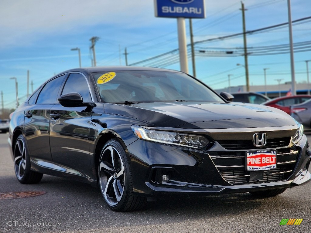 Crystal Black Pearl 2022 Honda Accord Sport Exterior Photo #145547935