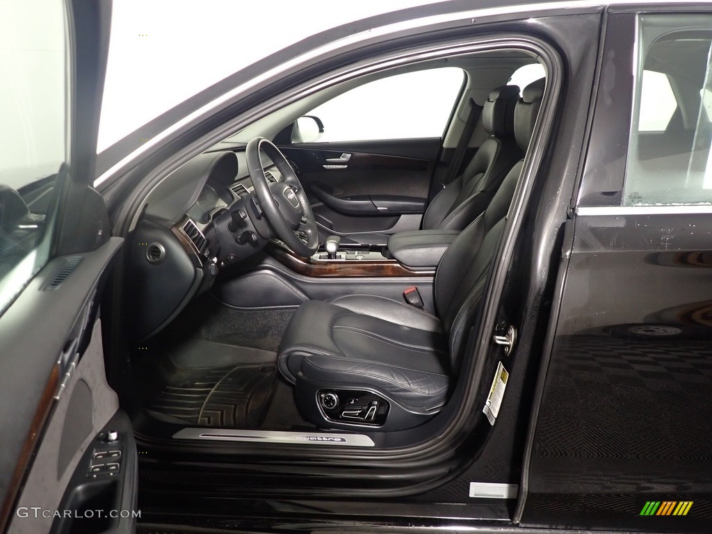Black Interior 2018 Audi A8 L 3.0T quattro Photo #145548061