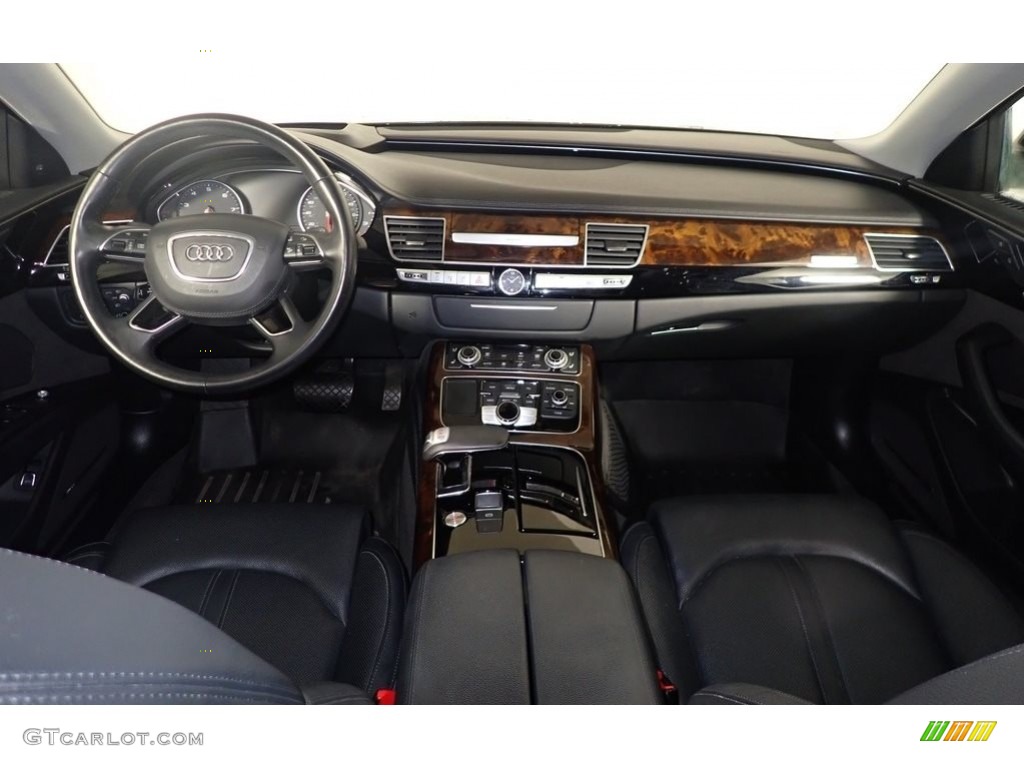 Black Interior 2018 Audi A8 L 3.0T quattro Photo #145548103