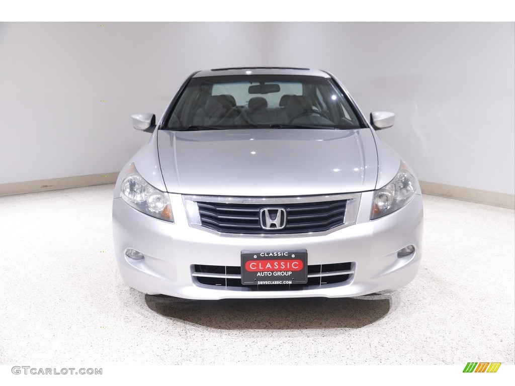 2009 Accord EX-L V6 Sedan - Alabaster Silver Metallic / Gray photo #2