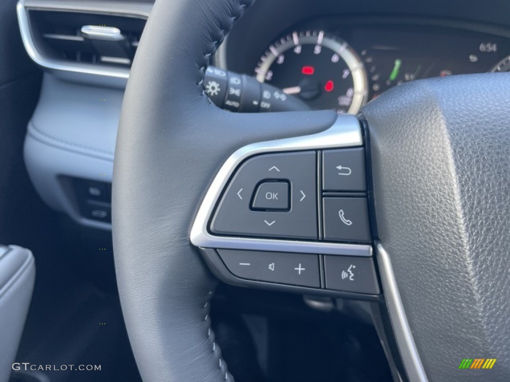 2023 Toyota Highlander LE Graphite Steering Wheel Photo #145549477