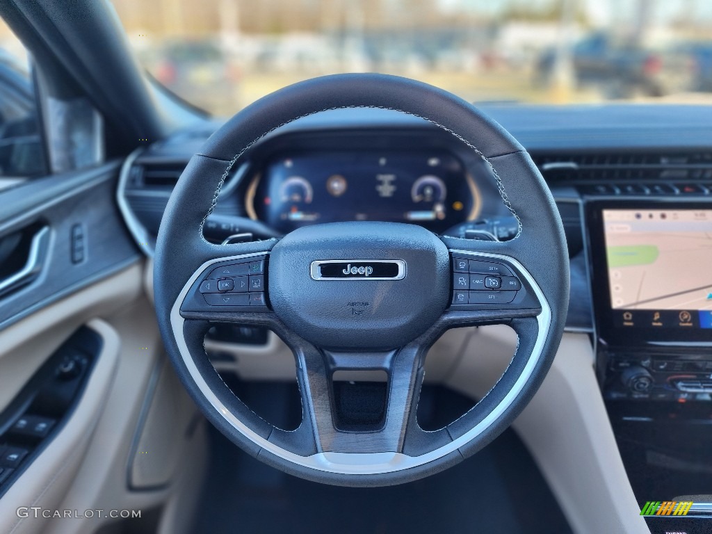 2023 Jeep Grand Cherokee Limited 4x4 Global Black Steering Wheel Photo #145550158