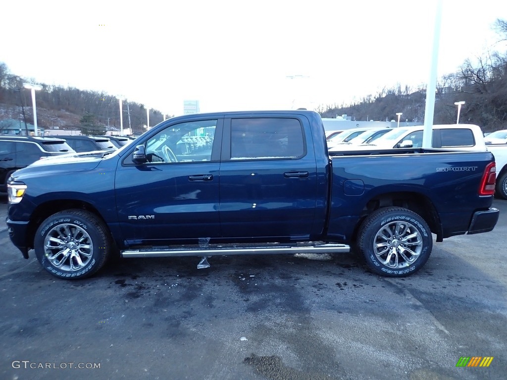 Patriot Blue Pearl 2023 Ram 1500 Laramie Crew Cab 4x4 Exterior Photo #145550287