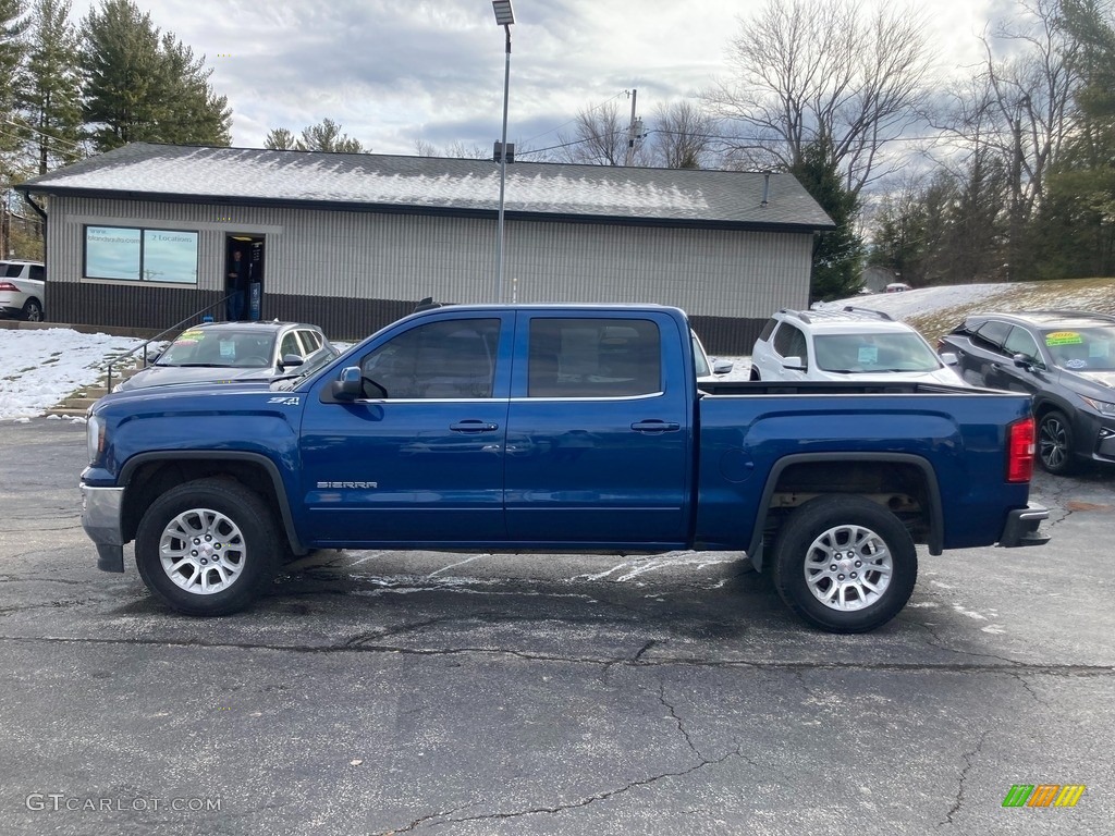 2016 Sierra 1500 SLE Crew Cab 4WD - Stone Blue Metallic / Jet Black photo #1