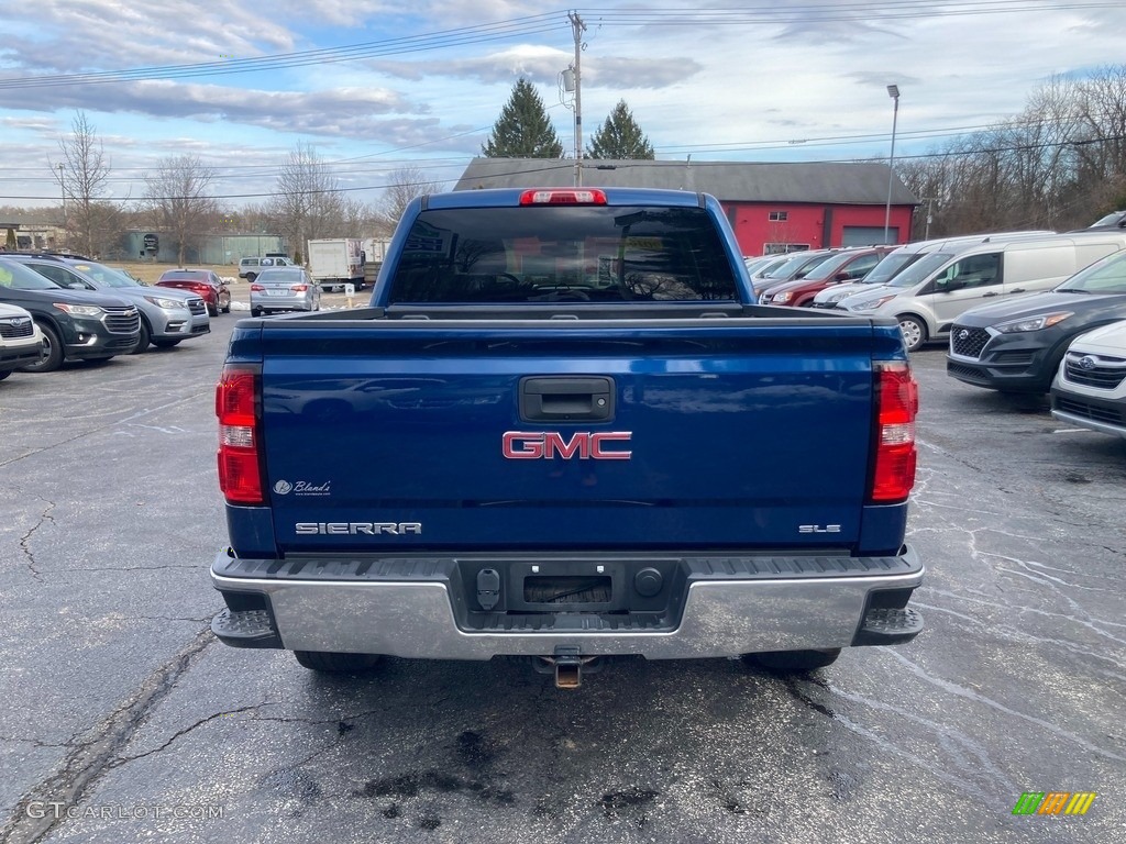 2016 Sierra 1500 SLE Crew Cab 4WD - Stone Blue Metallic / Jet Black photo #4
