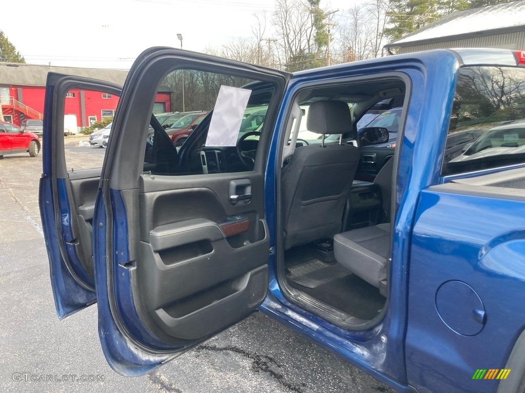 2016 Sierra 1500 SLE Crew Cab 4WD - Stone Blue Metallic / Jet Black photo #12