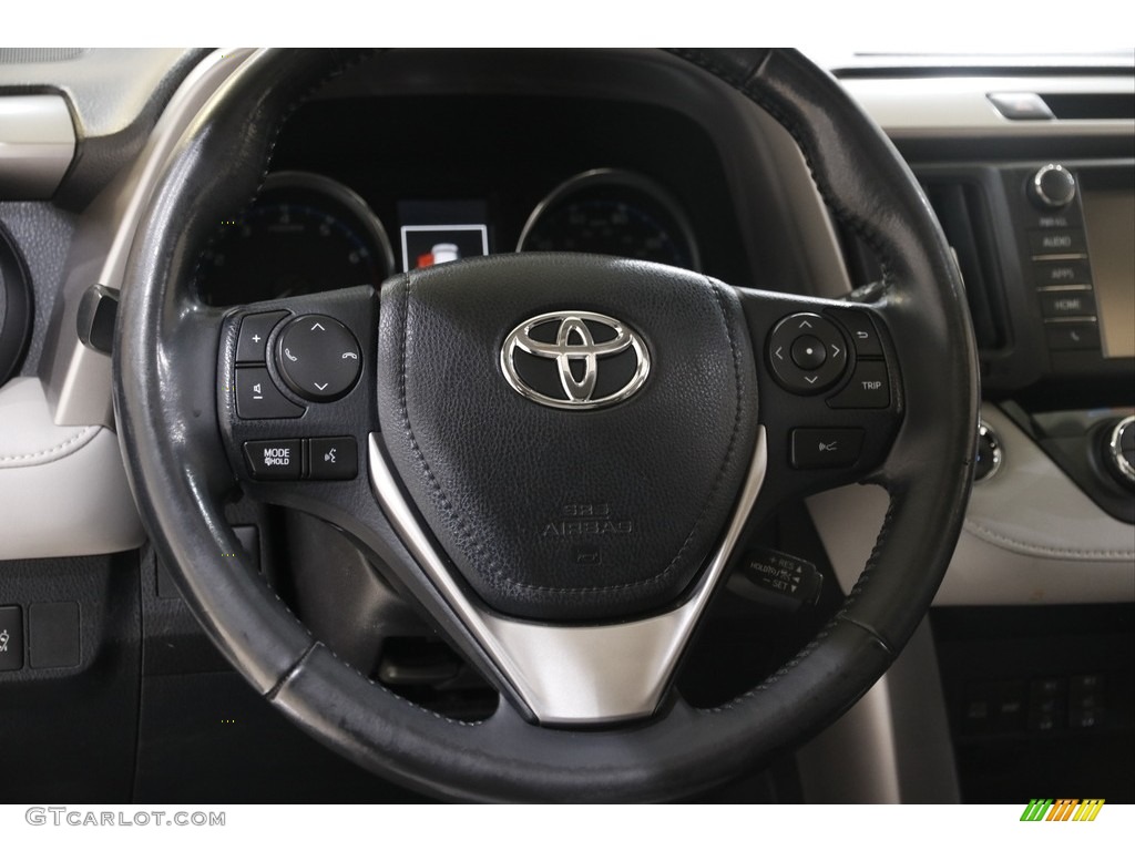 2017 Toyota RAV4 Limited Ash Steering Wheel Photo #145551181