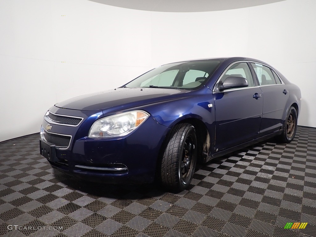 2008 Malibu LS Sedan - Imperial Blue Metallic / Titanium Gray photo #7