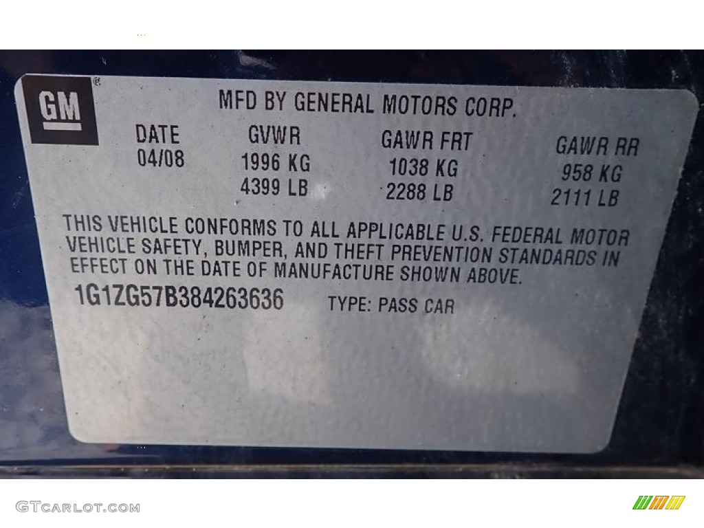 2008 Malibu LS Sedan - Imperial Blue Metallic / Titanium Gray photo #15