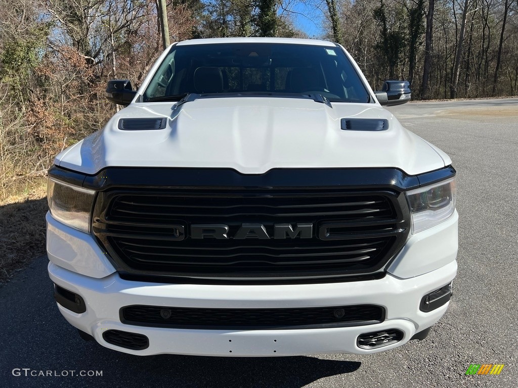 Bright White 2023 Ram 1500 Laramie Night Edition Crew Cab 4x4 Exterior Photo #145553224