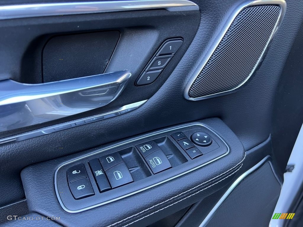 2023 Ram 1500 Laramie Night Edition Crew Cab 4x4 Black Door Panel Photo #145553353