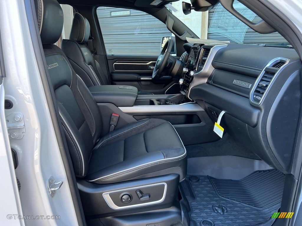 Black Interior 2023 Ram 1500 Laramie Night Edition Crew Cab 4x4 Photo #145553392