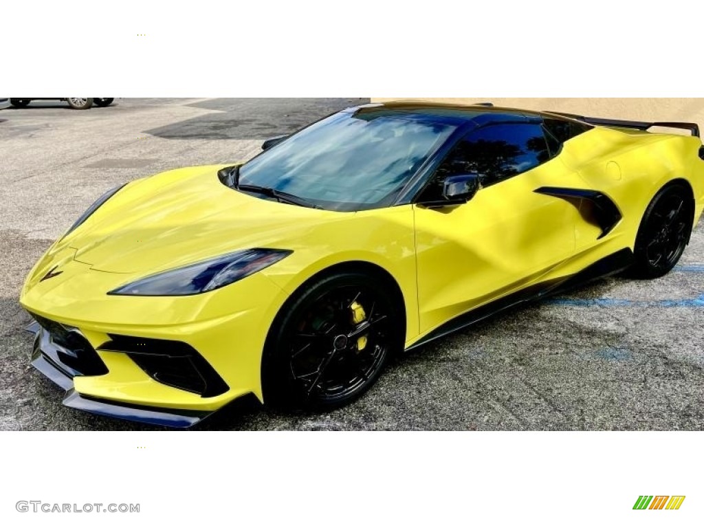 Accelerate Yellow Metallic 2022 Chevrolet Corvette Stingray Convertible Exterior Photo #145554083