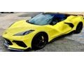 Accelerate Yellow Metallic 2022 Chevrolet Corvette Stingray Convertible Exterior