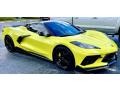 Accelerate Yellow Metallic 2022 Chevrolet Corvette Stingray Convertible Exterior