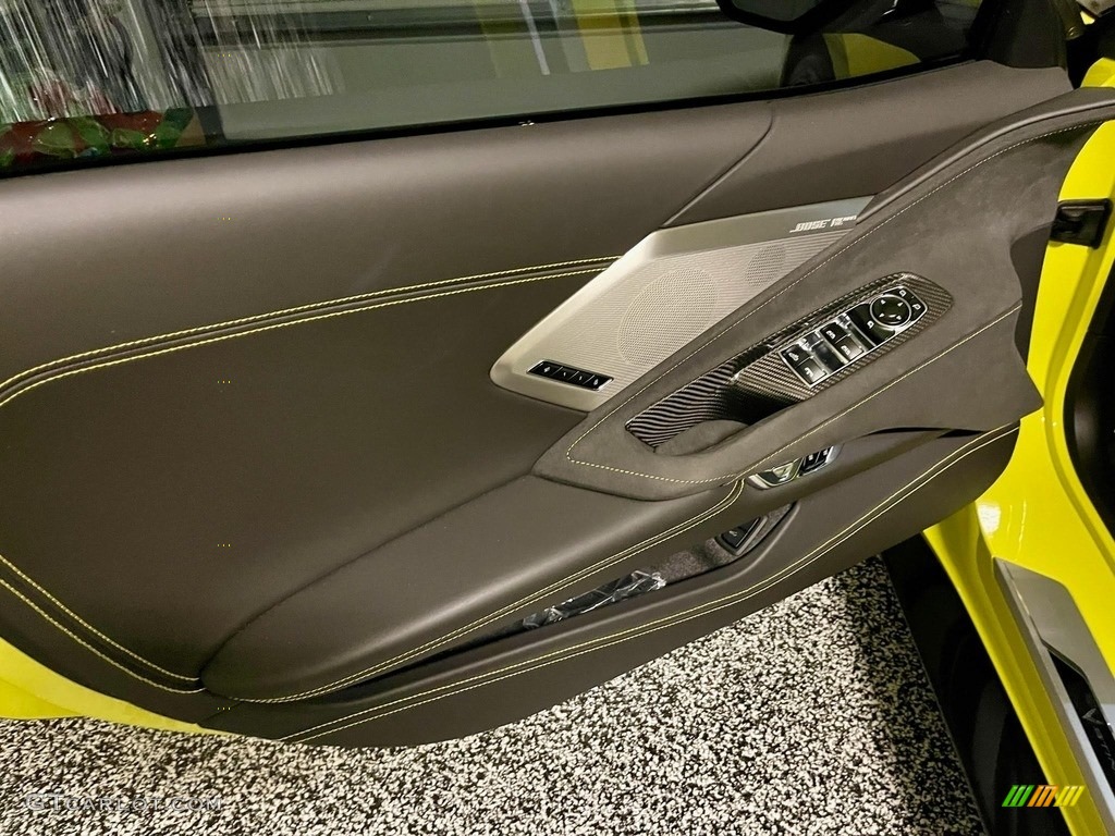 2022 Chevrolet Corvette Stingray Convertible Jet Black Door Panel Photo #145554116