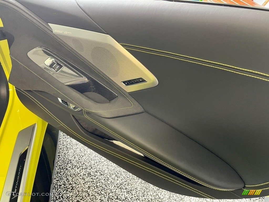 2022 Chevrolet Corvette Stingray Convertible Jet Black Door Panel Photo #145554140