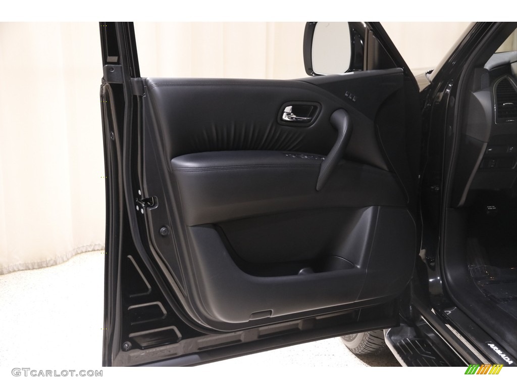 2022 Nissan Armada SL 4x4 Black Door Panel Photo #145554473