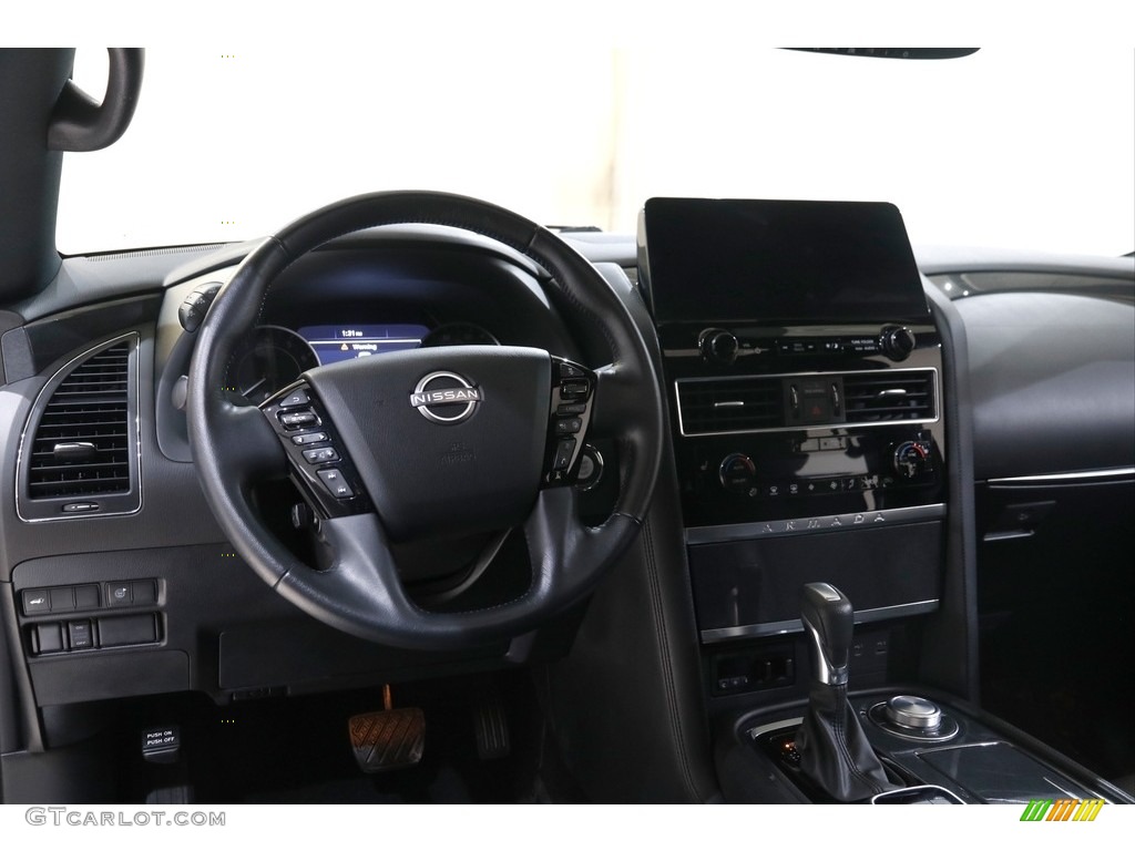 2022 Nissan Armada SL 4x4 Black Dashboard Photo #145554479
