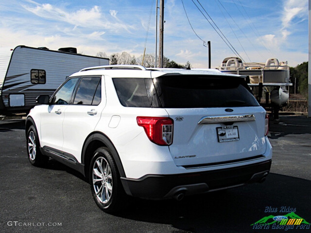 2021 Explorer Limited - Star White Metallic Tri-Coat / Sandstone photo #3