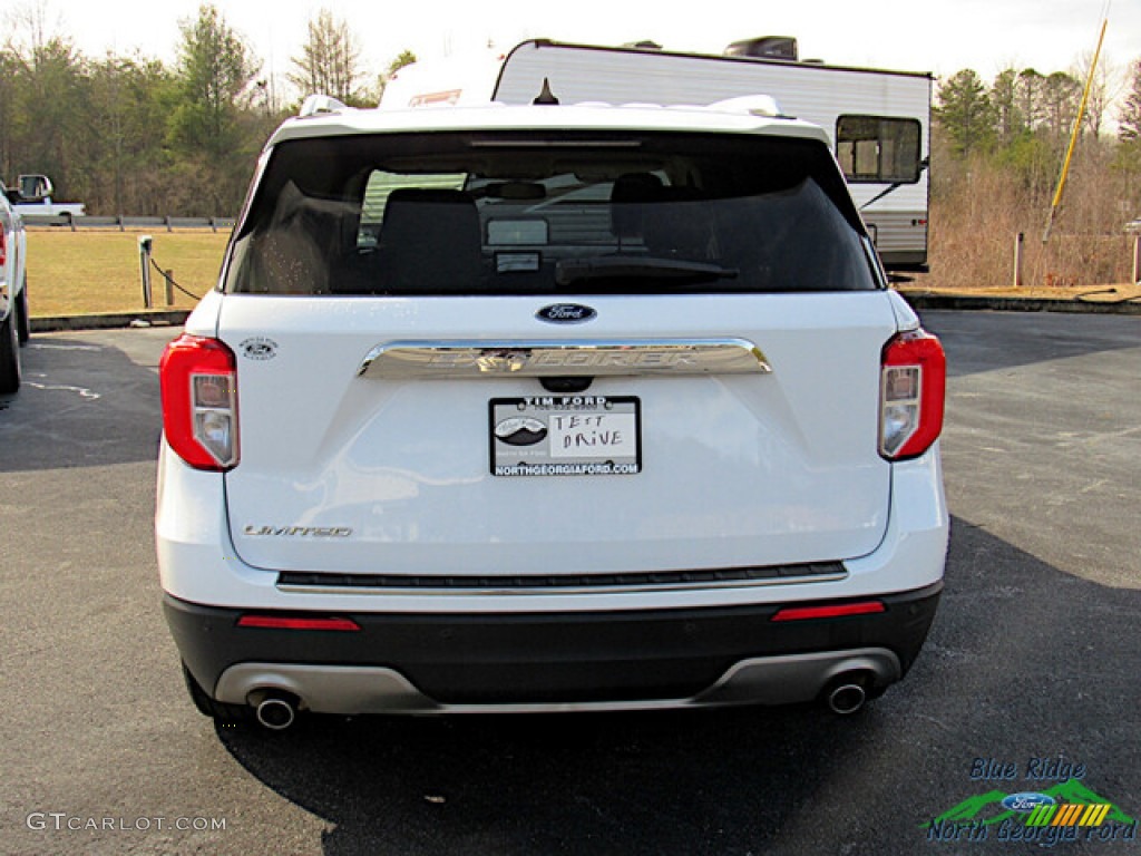 2021 Explorer Limited - Star White Metallic Tri-Coat / Sandstone photo #4