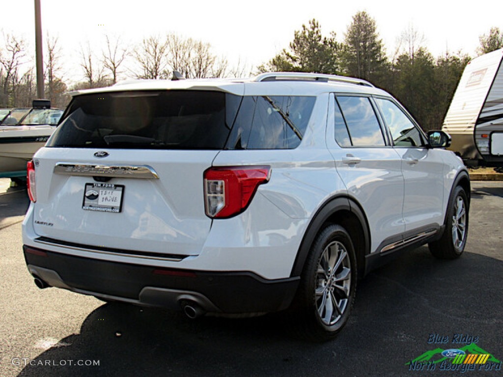 2021 Explorer Limited - Star White Metallic Tri-Coat / Sandstone photo #5
