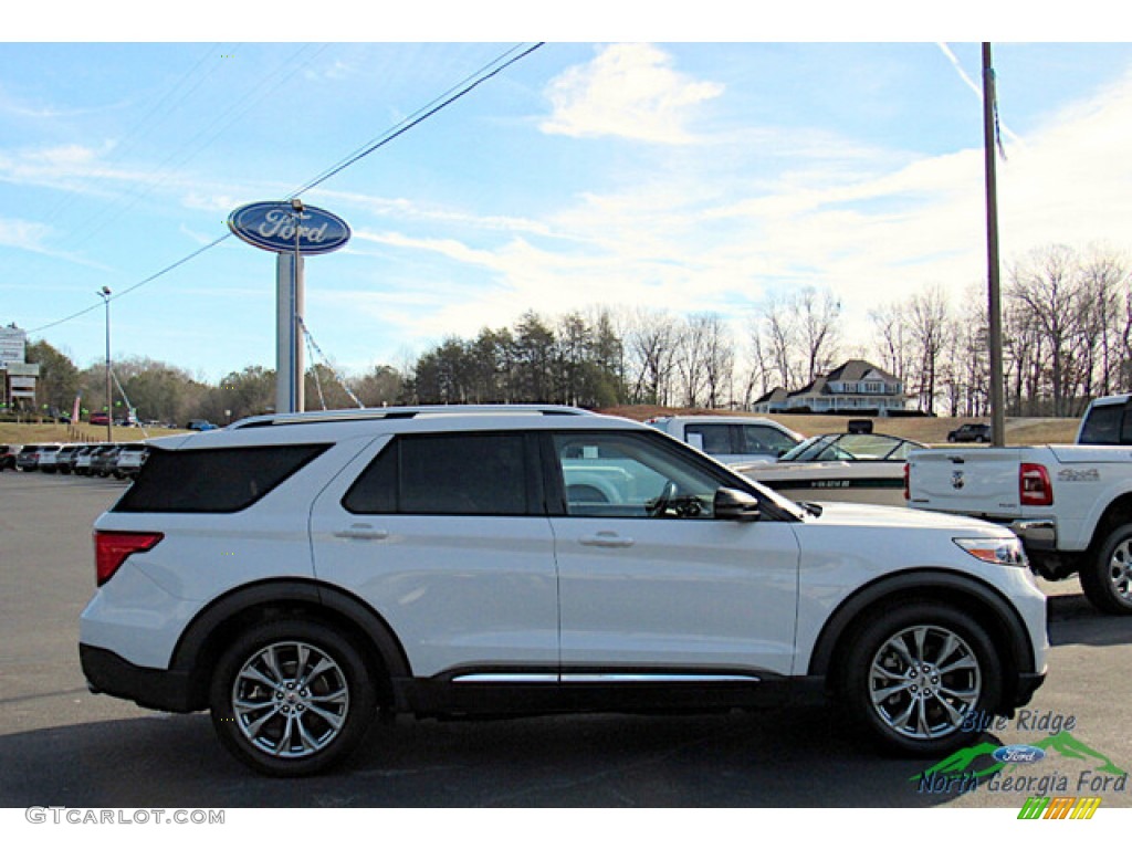 2021 Explorer Limited - Star White Metallic Tri-Coat / Sandstone photo #6