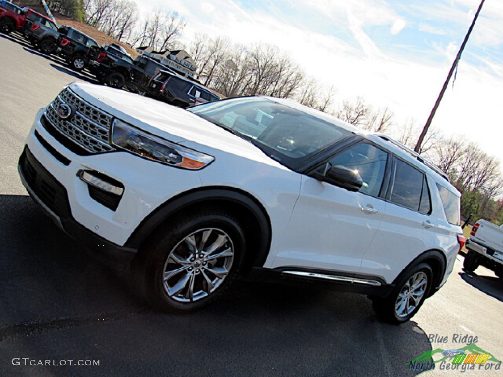 2021 Explorer Limited - Star White Metallic Tri-Coat / Sandstone photo #29