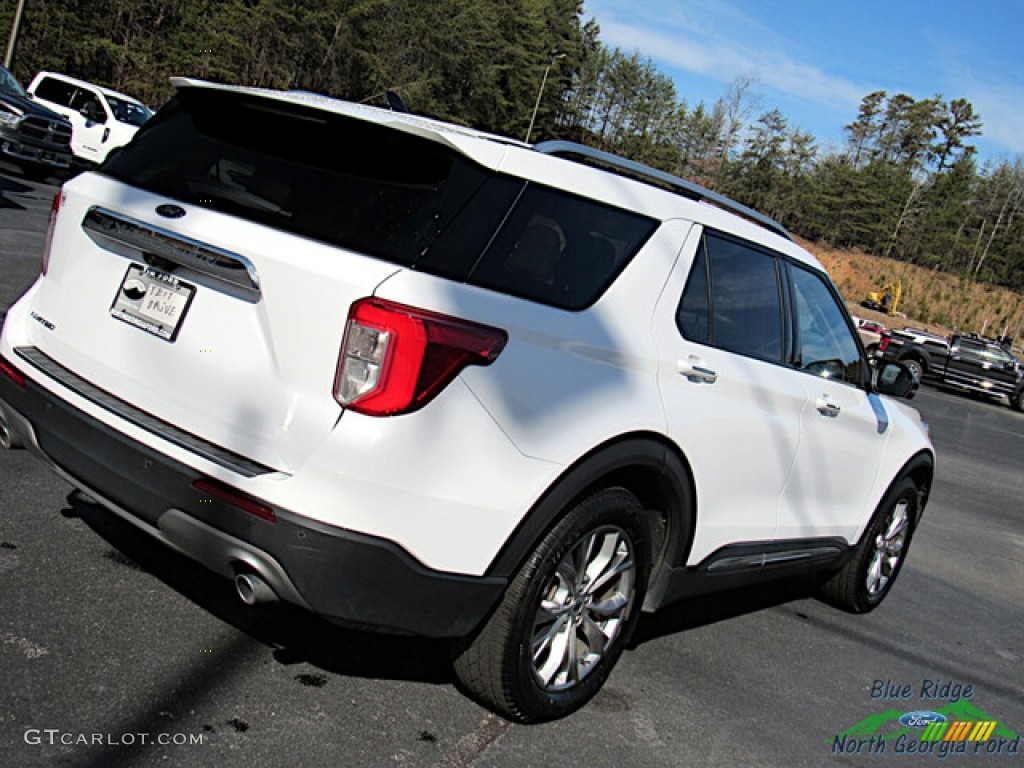 2021 Explorer Limited - Star White Metallic Tri-Coat / Sandstone photo #31
