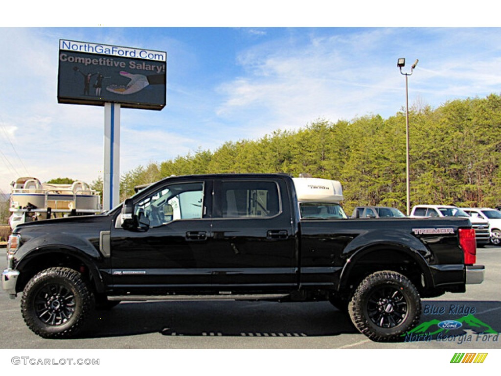 Agate Black 2022 Ford F250 Super Duty Tremor Crew Cab 4x4 Exterior Photo #145555186