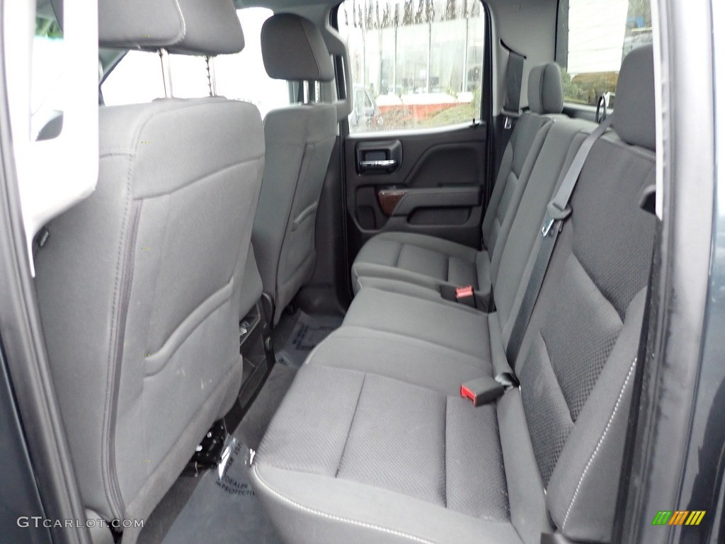 Jet Black Interior 2019 GMC Sierra 1500 Limited SLE Double Cab 4WD Photo #145556573