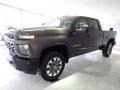 Greenstone Metallic - Silverado 2500HD Custom Crew Cab 4x4 Photo No. 8