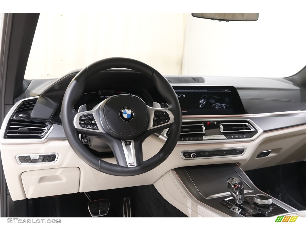2022 BMW X5 M50i Ivory White Dashboard Photo #145557293