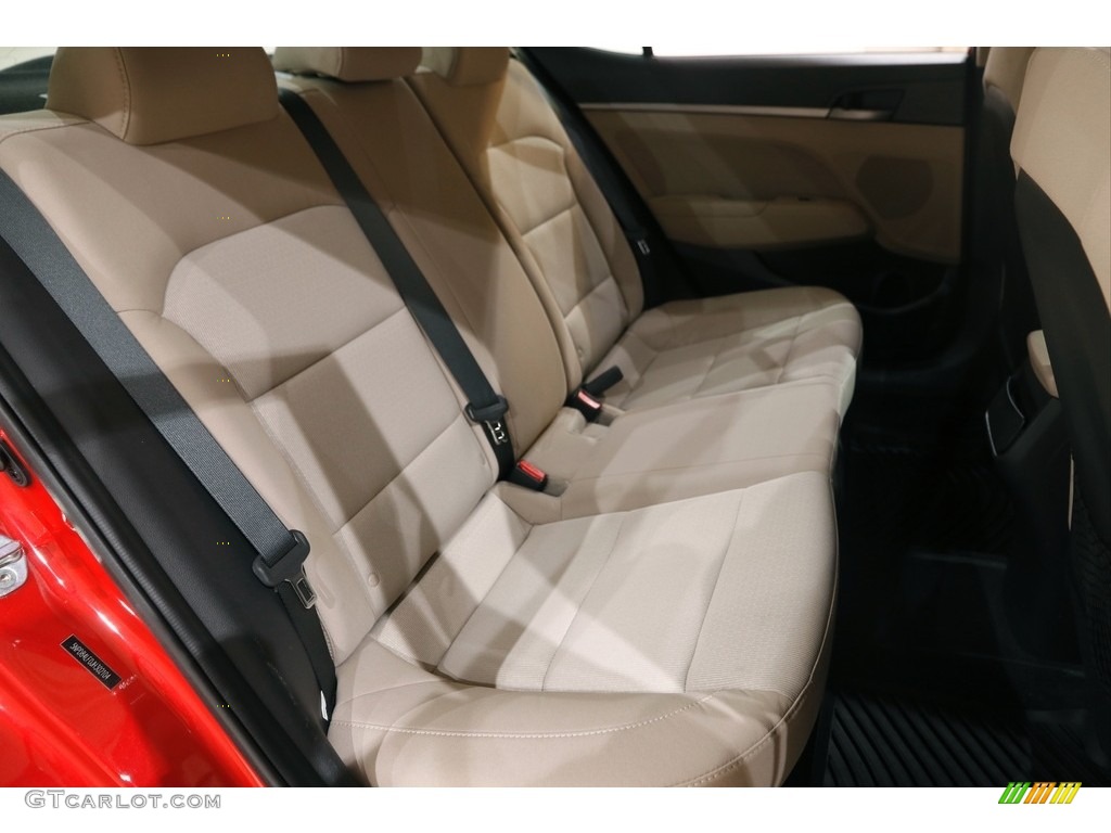 2018 Elantra Value Edition - Scarlet Red / Beige photo #15