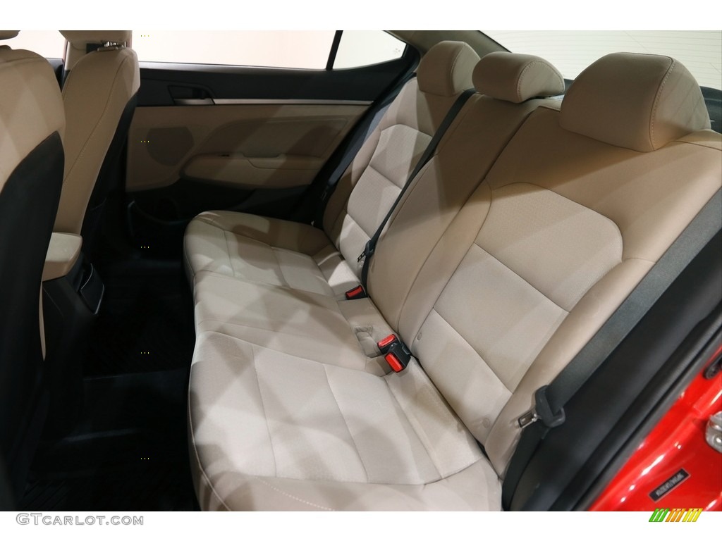 2018 Elantra Value Edition - Scarlet Red / Beige photo #16