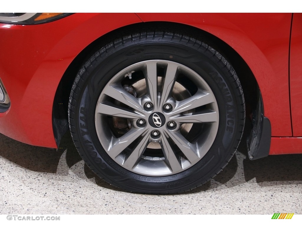 2018 Elantra Value Edition - Scarlet Red / Beige photo #19