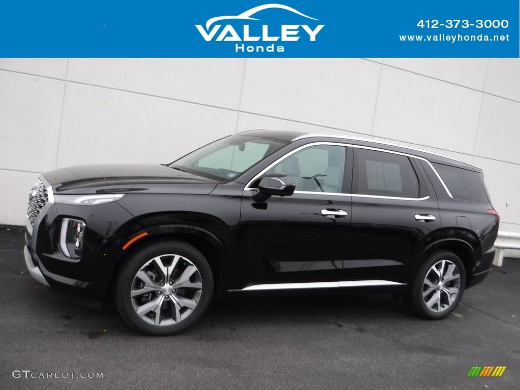 2022 Palisade Limited AWD - Abyss Black Pearl / Navy/Beige photo #2