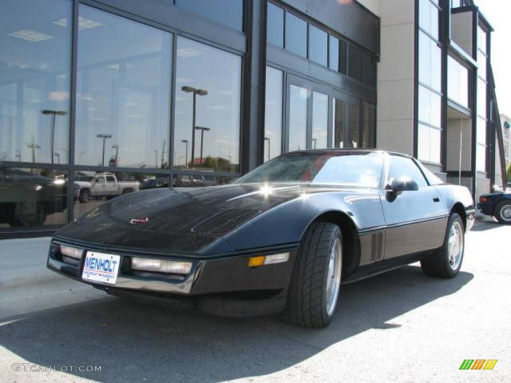 1989 Corvette Coupe - Black / Black photo #2