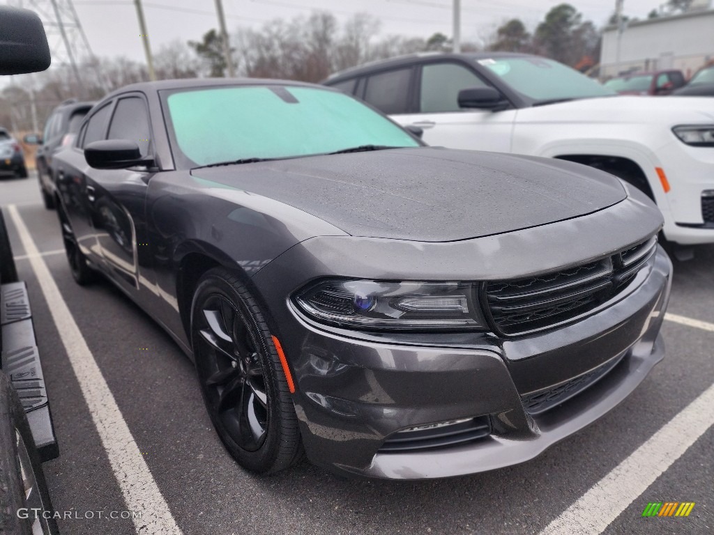 2017 Charger SXT - Granite Pearl / Black photo #3