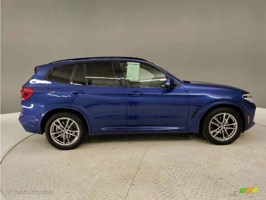 2021 X3 sDrive30i - Phytonic Blue Metallic / Canberra Beige/Black photo #5