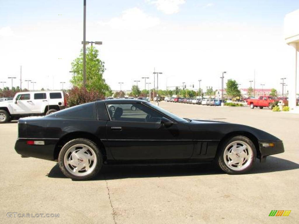 1989 Corvette Coupe - Black / Black photo #4